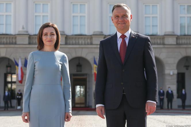 Prezydent Duda spotkał się z prezydent Mołdawii