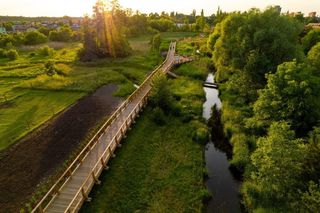 Kładka nad rzeką Pisią Gągoliną