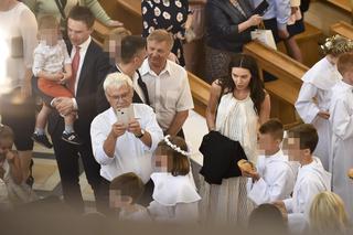 Pierwsza komunia święta syna Mateusza Borka