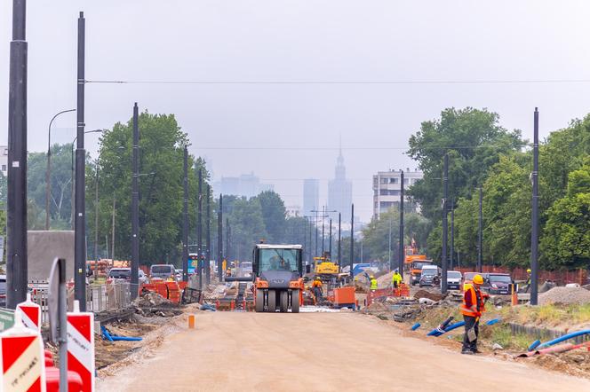 Budowa tramwaju do Wilanowa w Warszawie