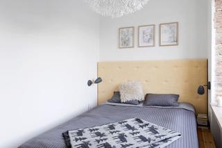 Mała sypialnia w szwedzkim stylu