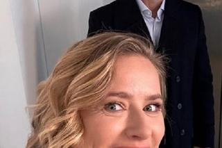 M jak miłość na planie. Julia (Marta Chodorowska), Andrzej Budzyński (Krystian Wieczorek)