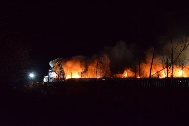 Pali się supermarket Intermarche w Górze. Pożar trawi go od kilku godzin