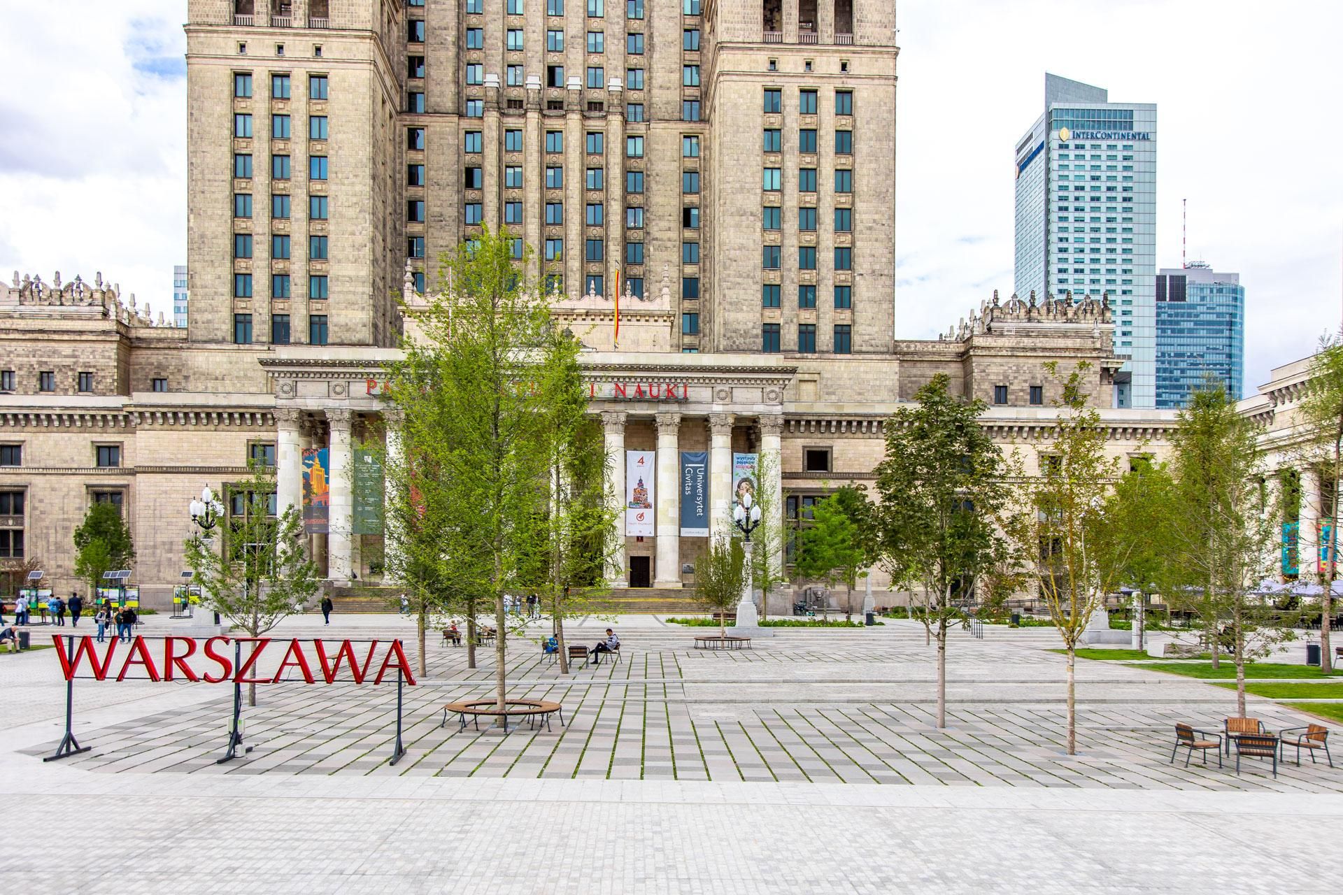 Plac Centralny Warszawa, sierpień 2025