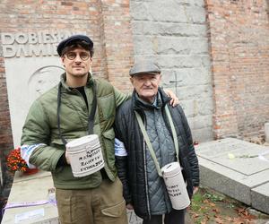  Grób rodziny Damięckich na warszawskich Powązkach. Maciej Damięcki co roku przy nim kwestował