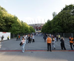 Koncert Justina Timberlake'a w Warszawie - fani pod PGE Narodowym