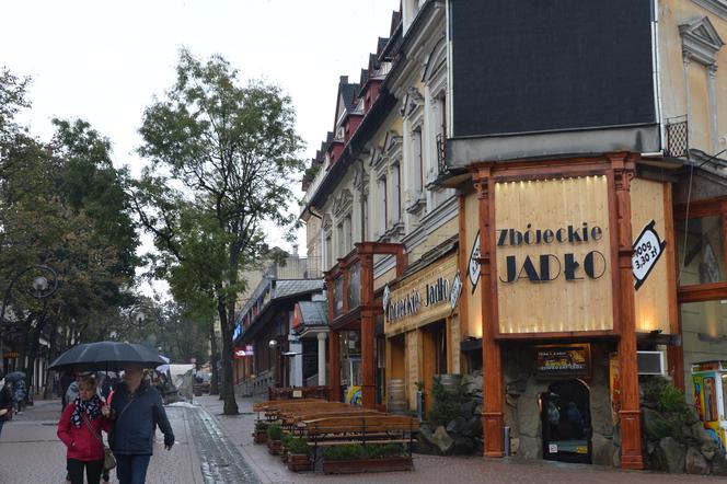 Ekran na Krupówkach