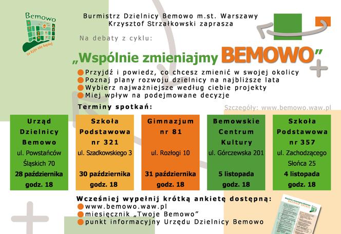 Przyjazne Bemowo: Wspólnie zmieniajmy Bemowo