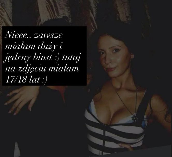 Dominika Serowska pokazała zdjęcie z młodości. Zawsze miałam duży biust