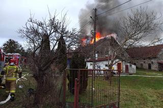 Pożar domu wielorodzinnego w Miłomłynie