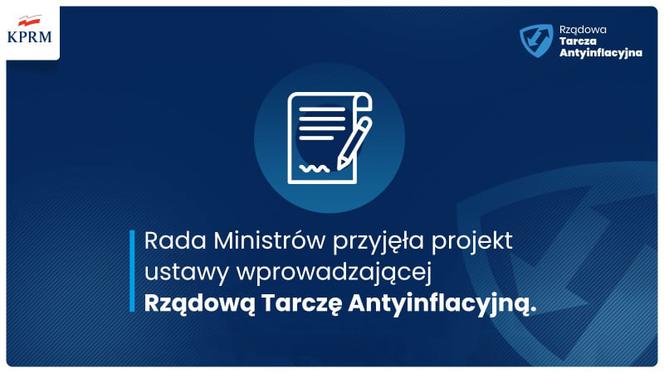 Tarcza Antyinflacyjna przejęta przez rząd