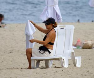  Ewa Skibińska na plaży w Sopocie