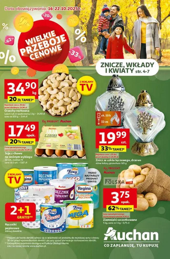Ceny zniczy - Auchan