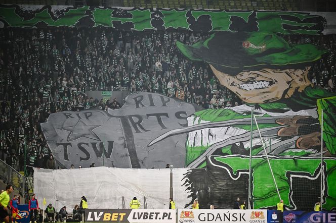 Lechia Gdańsk - Widzew Łódź: Zdjęcia kibiców z meczu 15. kolejki PKO BP Ekstraklasy
