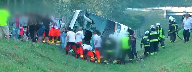 Wypadek autokaru z Polakami na Węgrzech