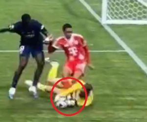 Rywal aż złapał się za głowę. Wstrząsająca kontuzja gwiazdy futbolu [WIDEO]