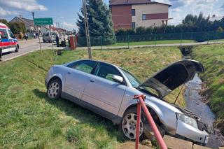 PILNE! Wypadek w Tychowie Starym. Poszkodowany kierowca Audi 