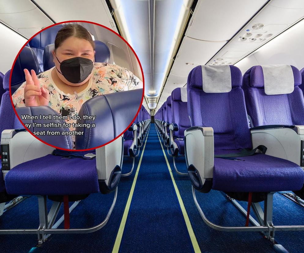 Influenserka z nadwagą żąda darmowych miejsc w samolotach i poszerzenia korytarzy! To dyskryminacja