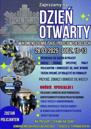 Poznaj tajniki służby w policji. Dzień otwarty w siedleckiej komendzie