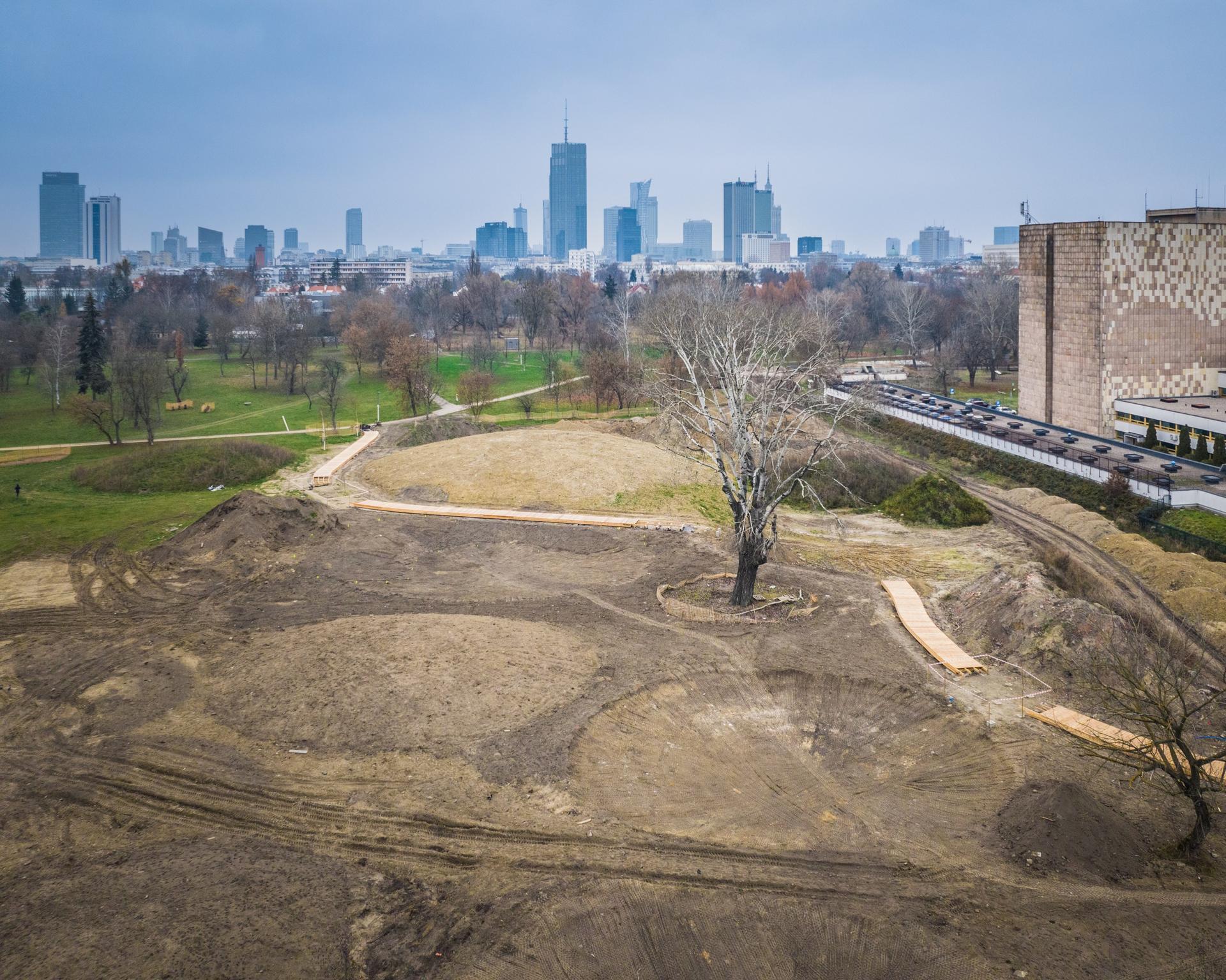 Modernizacja parku Pole Mokotowskie w Warszawie, proj. WXCA