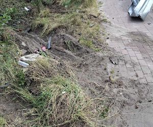 Nocna szarża przy Benedyktyńskiej w Starachowicach. Kierowca i pasażerowie uciekli
