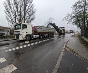 Utrudnienia na ul. Nakielskiej w Tarnowskich Górach. Prace na finiszu