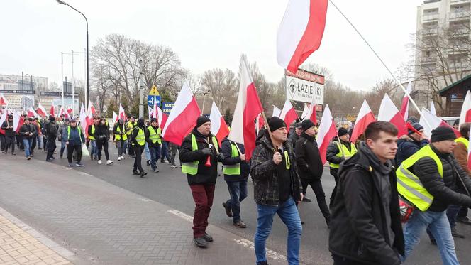 Protest rolników w woj. lubelskim. Rolnicy w Lublinie rozpoczęli przemarsz. Mamy zdjęcia!