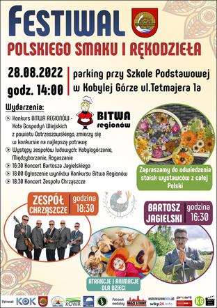 festiwal polskiego smaku i rękodzieła w kobylej górze plakat
