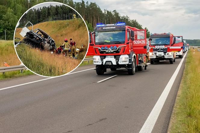 Dwóch mężczyzn nie żyje, kilku zostało rannych! Potworny wypadek busa na S7. Auto zostało zmasakrowane