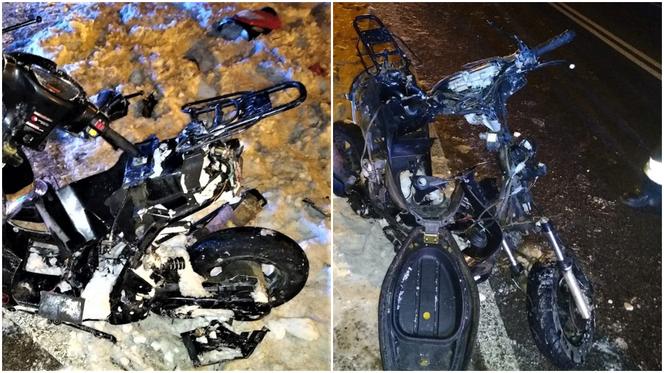 Zbroszki. Uderzył w motorowerzystę i zrobił TO! Policjanci wybili tylną szybę [ZDJĘCIA]