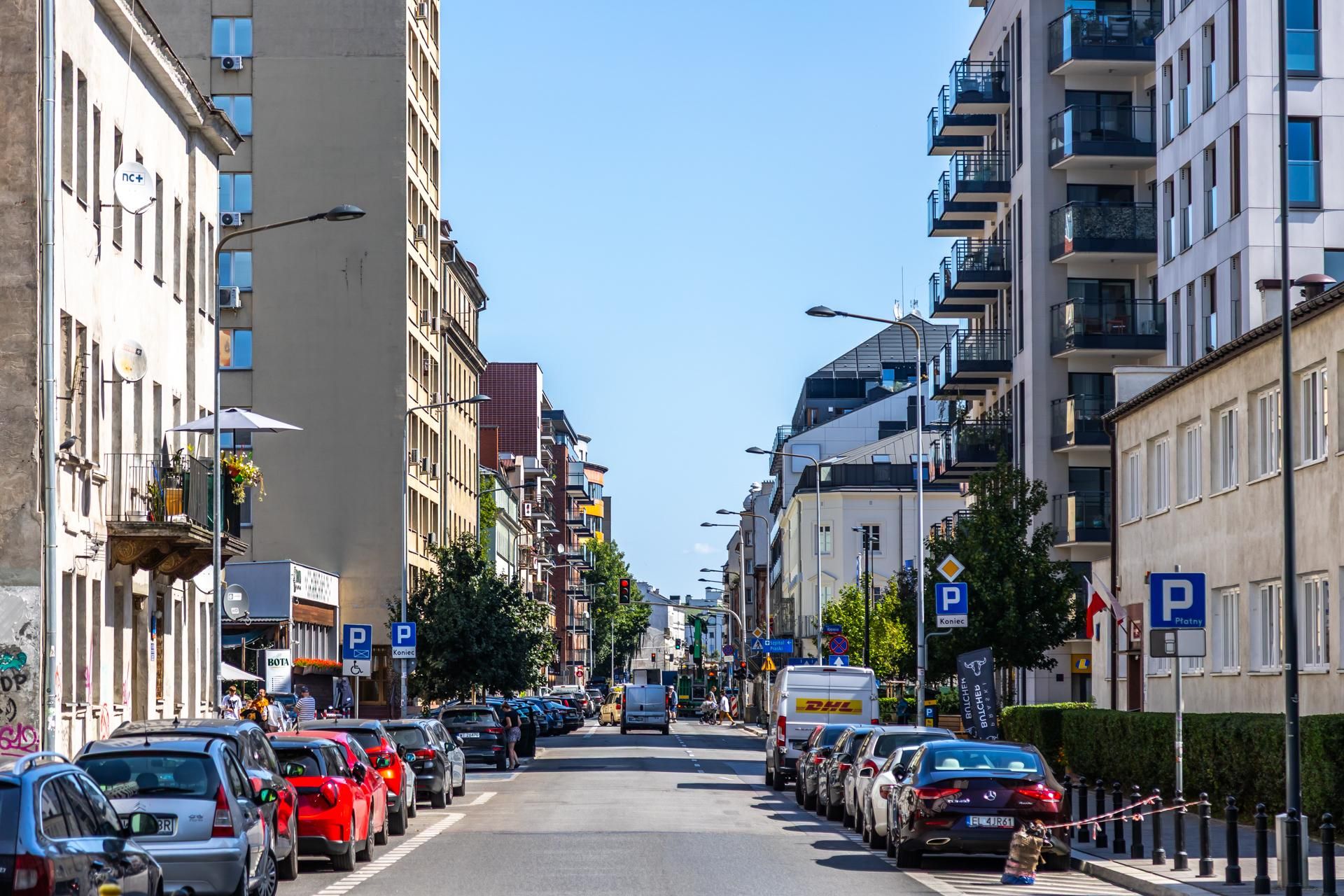 Ulica Okrzei w Warszawie przed przebudową