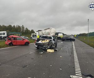 Karambol pięciu aut na A1 pod Częstochową! Są ranni