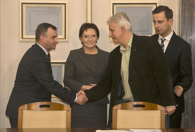 Premier Kopacz podpisała porozumienia z górnikami