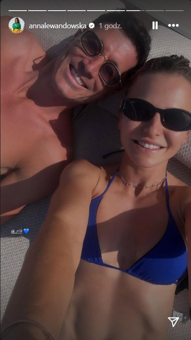 Anna Lewandowska i Robert Lewandowski na wakacjach