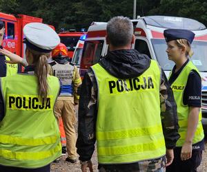 Wypadek w pobliżu Konotopu  - autobus z tirem 