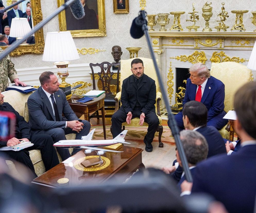 Spotkanie Zełeński - Trump w Białym Domu z udziałem europejskich liderów