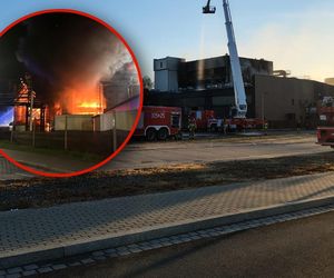 Pożar hali w Szczecinie. Mieszkańcy otrzymali alert RCB
