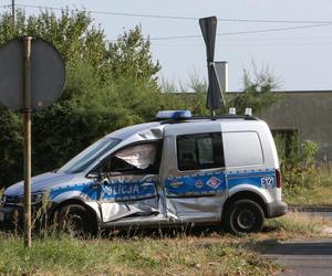 Wypadek radiowozu i tramwaju. Policjanci z Gorzowa w szpitalu