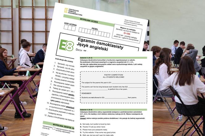 Egzamin ósmoklasisty 2025: język ANGIELSKI. Arkusz CKE i wszystkie ODPOWIEDZI do ściągnięcia