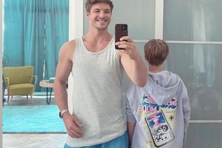 Instagram. Mikołaj Roznerski z synem Antkiem 