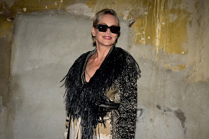 Sharon Stone podczas Milan Fashion Week 2025