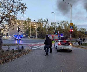 Pożar pustostanu w Warszawie (23.09.2025)