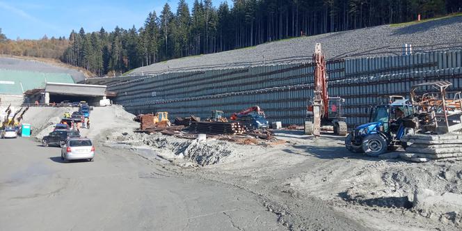 Drążenie tunelu na zakopiance