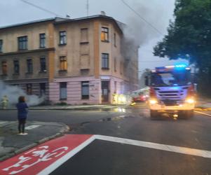 Pożar w Bielsku-Białej wybuchł nocą
