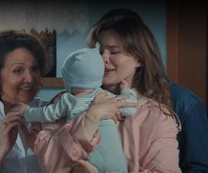 M jak miłość odc. 1881. Franka (Dominika Kachlik), Marysia (Małgorzata Pieńkowska), Antoś (Mark Myronenko)