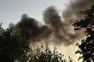 Pożar stacji przekaźnikowej