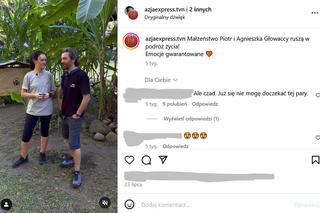 Piotr Głowacki z żoną w Azja Express