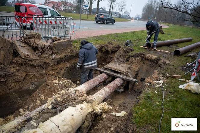 Awaria ciepłownicza w Bełchatowie. Część mieszkańców Binkowa bez ogrzewania