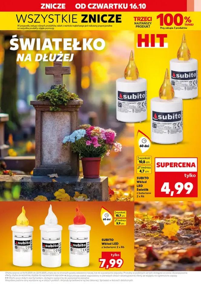 Ceny zniczy - Kaufland