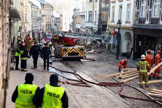 Zawalona kamienica w Cieszynie. Trwają oględziny